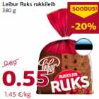 Allahindlus - Leibur Ruks rukkileib
380 g