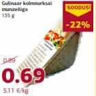 Allahindlus - Gulinaar kolmnurksai
munavõiga
135 g