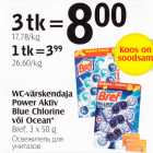 Allahindlus - WS-värskendaja Power Aktiv Blue Chlorine või Ocean*