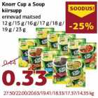 Allahindlus - Knorr Cup a Soup
kiirsupp