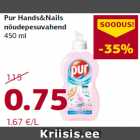 Allahindlus - Pur Hands&Nails
nõudepesuvahend
450 ml