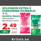 Allahindlus - WILKINSON EXTRA-3 ÜHEKORDNE RASEERIJA 4 tk