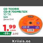 Allahindlus - CD TOORIK CD-R 