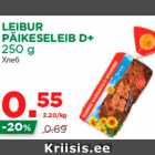 Allahindlus - LEIBUR PÄIKESELEIB D+ 250 g 