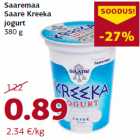 Allahindlus - Saaremaa
Saare Kreeka
jogurt
380 g