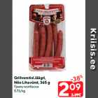 Grillvorstid Jäägri,
Nõo Lihavürst, 365 g
