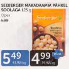 Allahindlus - SEEBERGER MAKADAAMIA PÄHKEL SOOLAGA 125 G