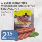 ALAVERE LIHAMEISTER VORSTIKESED MARINEERITUD SIBULAGA 270 G