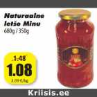 Allahindlus - Naturaalne
letšo Minu
680g / 350g