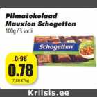 Allahindlus - Piimašokolaad
Mauxion Schogetten
100g / 3 sorti