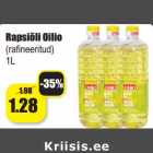 Allahindlus - Rapsiõli Oilio
(rafineeritud)
1L