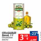 Allahindlus - Oliivijääkõli Basso, 1 l