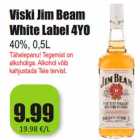 Allahindlus - Viski Jim Beam
White Label 4YO