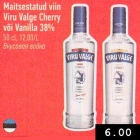 Maitsestatud viin Viru Valge Cherry või Vanilla