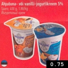 Ajjuõuna vanilli-jogurtikreem 5%