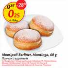 Allahindlus - Moosipall Berliner, Mantinga, 60 g