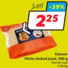 Allahindlus - Estover
Hiirte riivitud juust, 500 g
