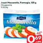 Juust Mozzarella, Formagia, 125 g
