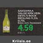 Allahindlus - SAKSAMAA VALGE  KPN VEIN  DEVIIL"S ROSK RIESLING 11,5% 0,75L