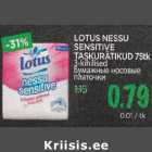 Allahindlus - LOTUS NESSU SENSITIVE TASKURÄTIKUD 75 tk 3-kihilised