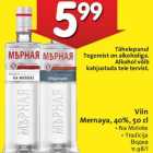 Allahindlus - Viin
Mernaya, 40%, 50 cl