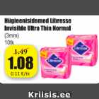 Allahindlus - Hügieenisidemed Libresse Invisible Ultra Thin Normal