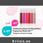 Vedelad huulevärvid Maybelline
Superstay Matte Ink***
