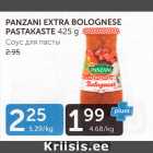 PANZANI EXTRA BOLOGNESE PASTAKASTE 425 G