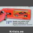 Allahindlus - Raadio teel juhitav auto Ferrari California,1:24