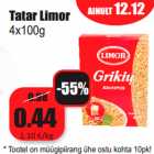 Allahindlus - Tatar Limor
4x100g 