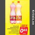 Allahindlus - Vichy Fresh
karboniseerimata
 maitsestatud vesi, 1,5 l*