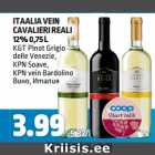 Allahindlus - ITAALIA VEIN
CAVALIERI REALI
12% 0,75 L