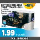 GRITE ORCHIDEA GOLD
TUALETTPABER 8 RULLI