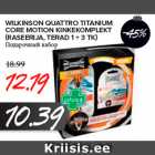 Allahindlus - WILKINSON QUATTRO TITANIUM
CORE MOTION KINKEKOMPLEKT
(RASEERIJA, TERAD 1 + 3 TK)