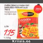 Allahindlus - OVEN CRINCLE FARM FRIT
SAKILISED FRIIKARTULID
750 G