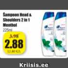 Šampoon Head & Shoulders 2 in 1 Menthol 225 ml