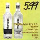 Allahindlus - Viin Khortytsa 40%, 0,5 l . Platinum . Silver Cool
maitsestatud viin 