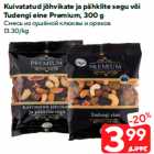 Allahindlus - Kuivatatud jõhvikate ja pähklite segu või
Tudengi eine Premium, 300 g
