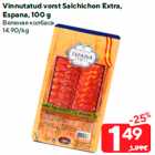 Vinnutatud vorst Salchichon Extra,
Espana, 100 g
