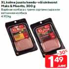 XL kolme juustu keedu- või sinkvorst
Maks & Moorits, 300 g
