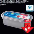 Vanilli kokteilijäätis Balbiino, 2,25 kg
