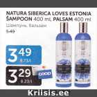 NATURA SIBERICA LOVES ESTONIA ŠAMPOON 400 ML, PALSAM 400 ML