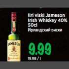 Allahindlus - Iiri viski Jameson Irish Whiskey 40% 50cl
