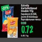 Estrella Kartulikrõpsud Double 111g hapukoore & tšilli, juustu & küüslaugu