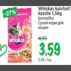 Allahindlus - Whiskas kuivtoit kassile 1,5kg loomaliha
