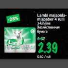 Allahindlus - Lambi majapidamispaber 4 rulli 3-kihiline
