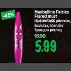 Allahindlus - Maybelline Falsies Flared must ripsmetušš pikendav, koolutav, tihendav
