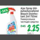 Allahindlus - Ajax Spray üldpuhastusvahend Bleach Disinfectant 2in1 750ml
