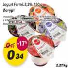 Allahindlus - Jogurt Farmi, 3,2%, 150g