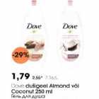 Allahindlus - Dove dušigeel Almond või Coconut 250 ml